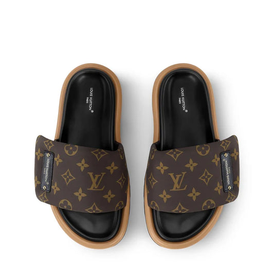 "LV" Sandalen Braun