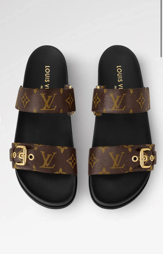 "LV" Logo Sandalen