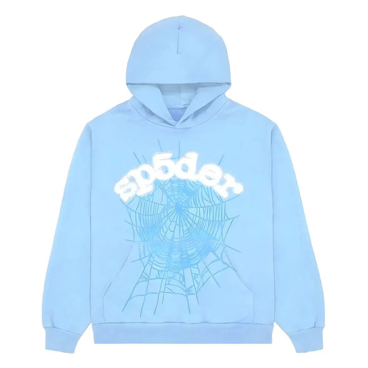 "Sp5der-Hoodie" Babyblue