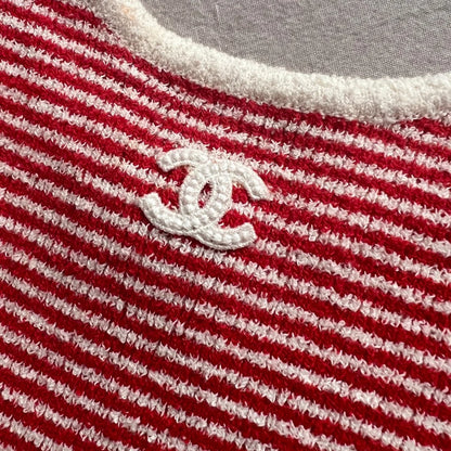 "CC" Stripe Top
