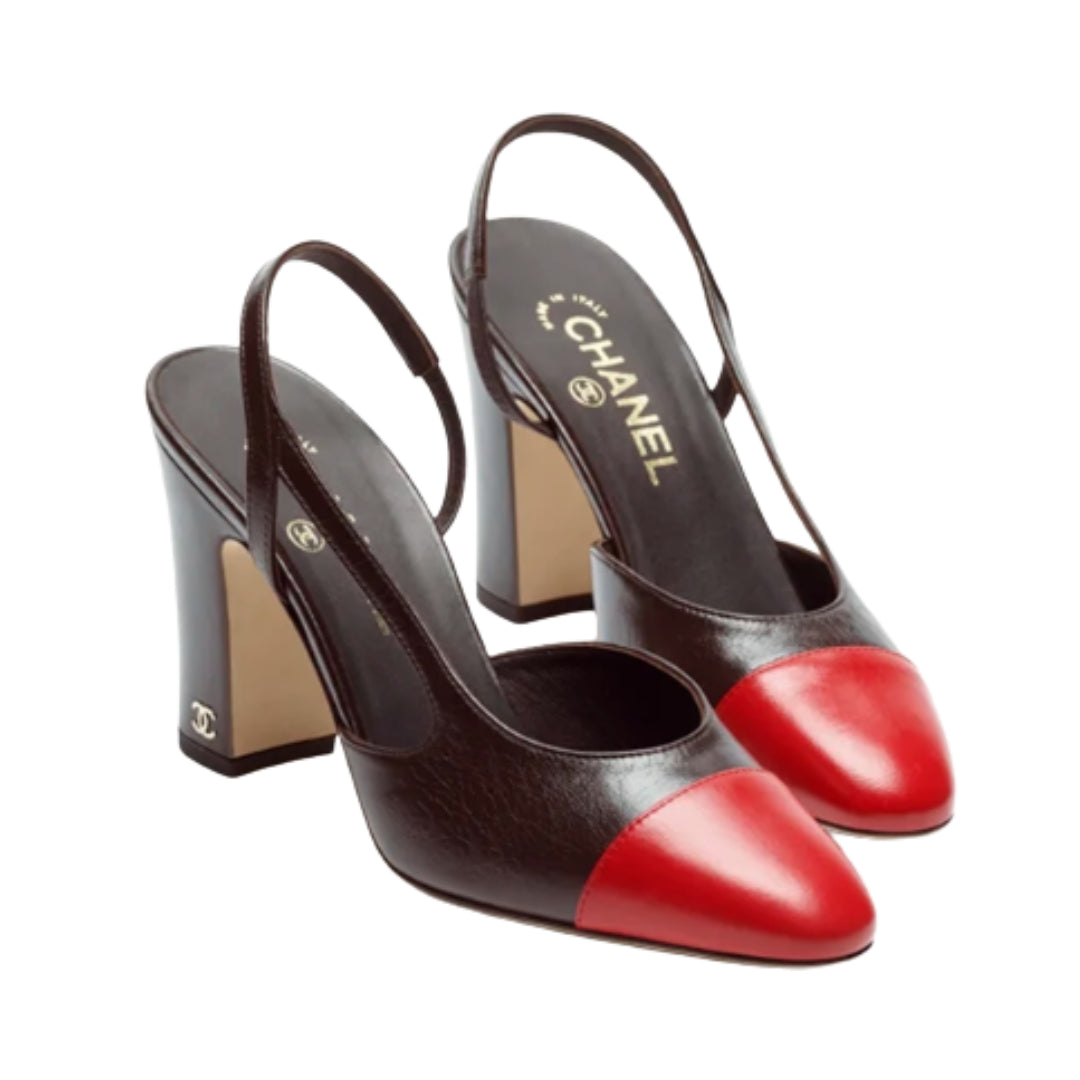 CC Slingbacks Red 9cm